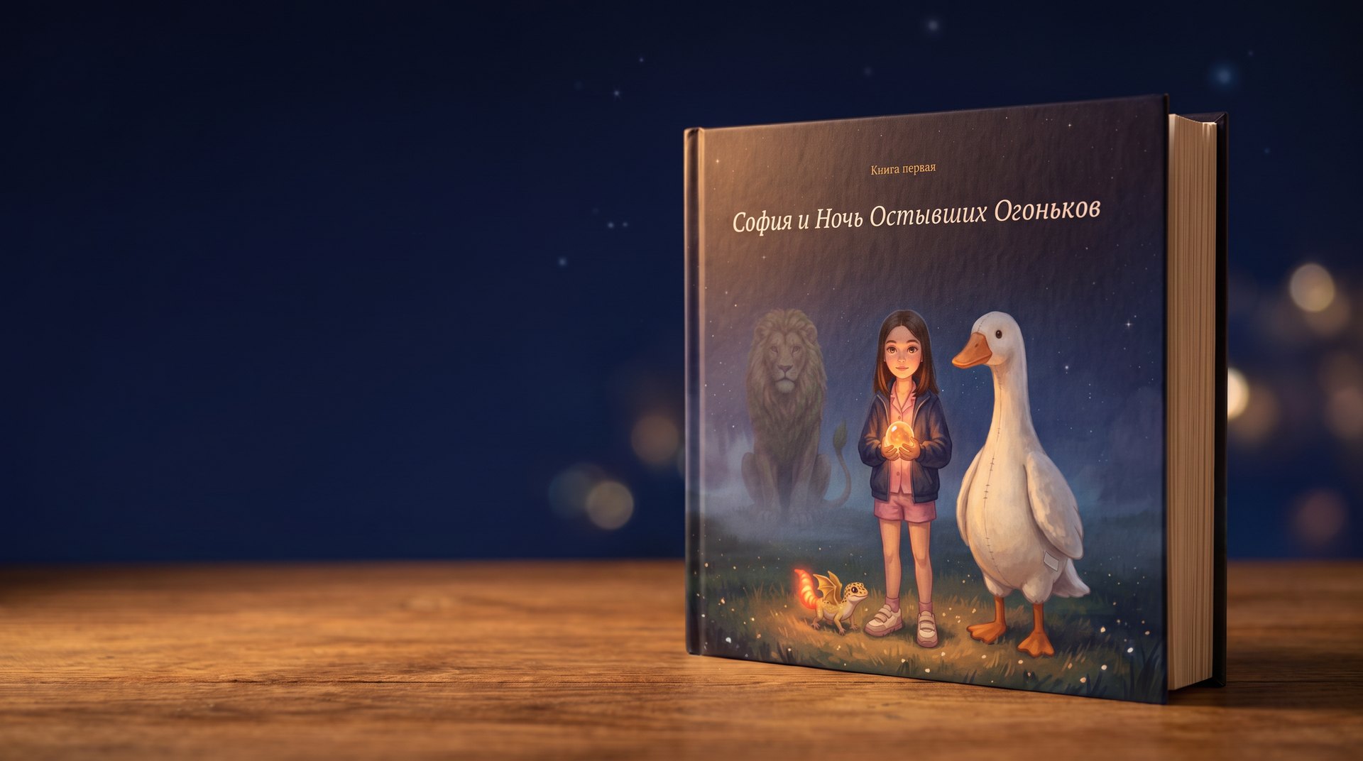 Книга «София и Ночь Остывших Огоньков» в твёрдой обложке
